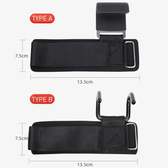 1PC Weight Lifting Hooks Hand-Bar Wrist Straps Gym Fitness Hook Weight Strap Pull-Ups Power Lifting Gloves For Weight Training 6