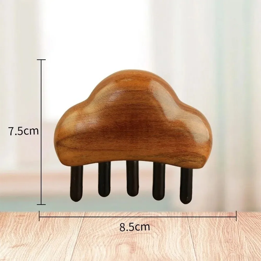 New Cloud Lotus Massage Comb Anti-Static Hair Care Hair Care Comb Scalp Beauty Meridian Massage Wooden Comb