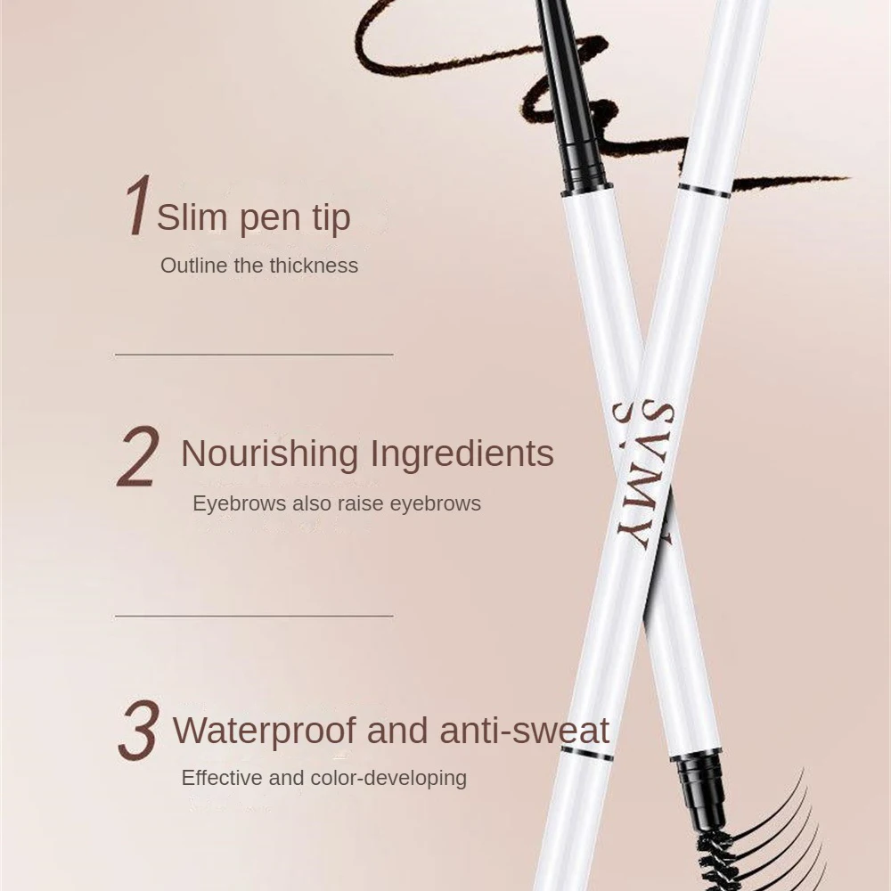 Makeup Set Lipstick BB Cream Concealer Liquid Foundation Waterproof Eyebrow Pen Black Mascara Smooth Eyeliner Cosmetics 6pcs