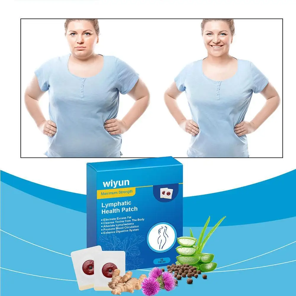 10pcs Natural Herbal Slimming Patches Fat Burner Cellulite Removal Weight Loss Body Firming Shaping Body Health Care Products