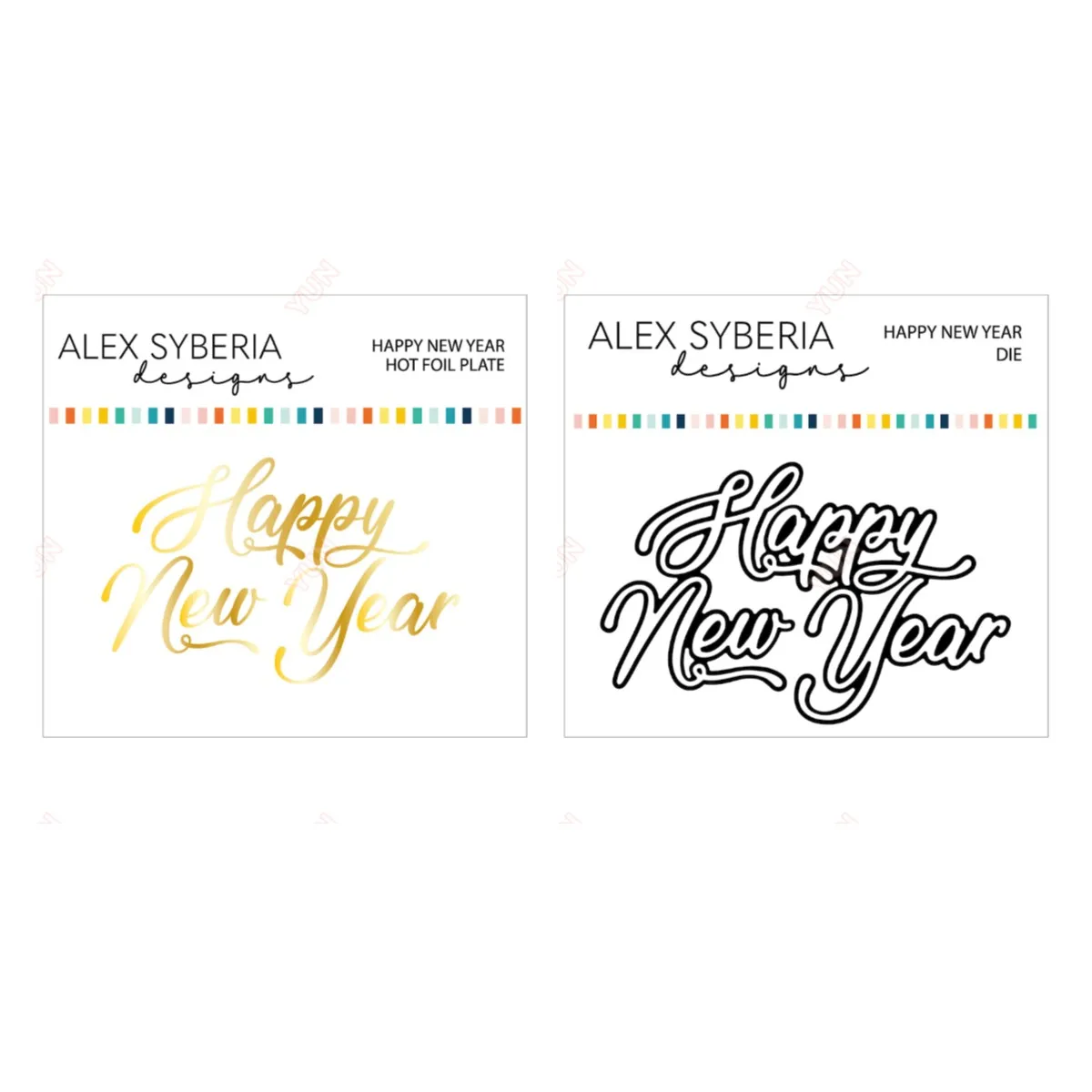 

Happy New Year Metal Cutting Dies Hot Foil Scrapbook Diary Decoration Embossing Handmade Greeting Cards Photo Album 2023 New