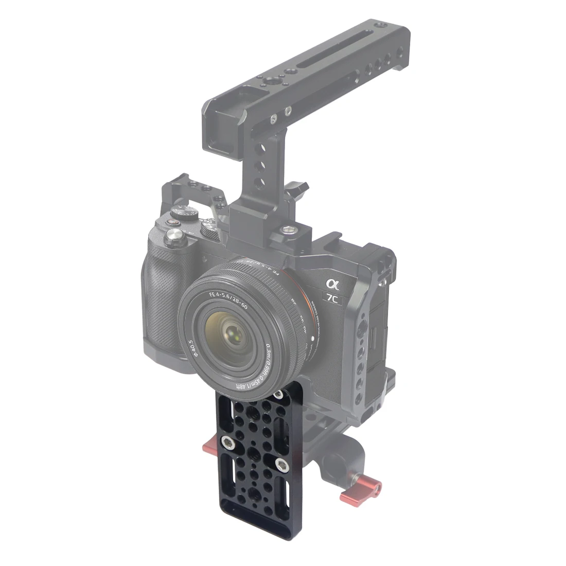 Multi-Zweck Schalt Platte Käse Brett Leicht Platte 1/4 3/8 ARRI Kalten Schuh für Railblock Schwalbenschwanz Stangen DSLR Kamera käfig Rig – Detail 19