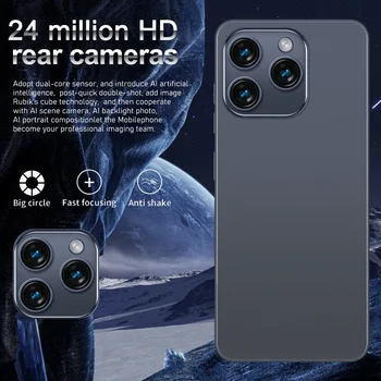 Global Version i16 Pro Max Smartphones Cellphones Android 14, 6.8 in 5G