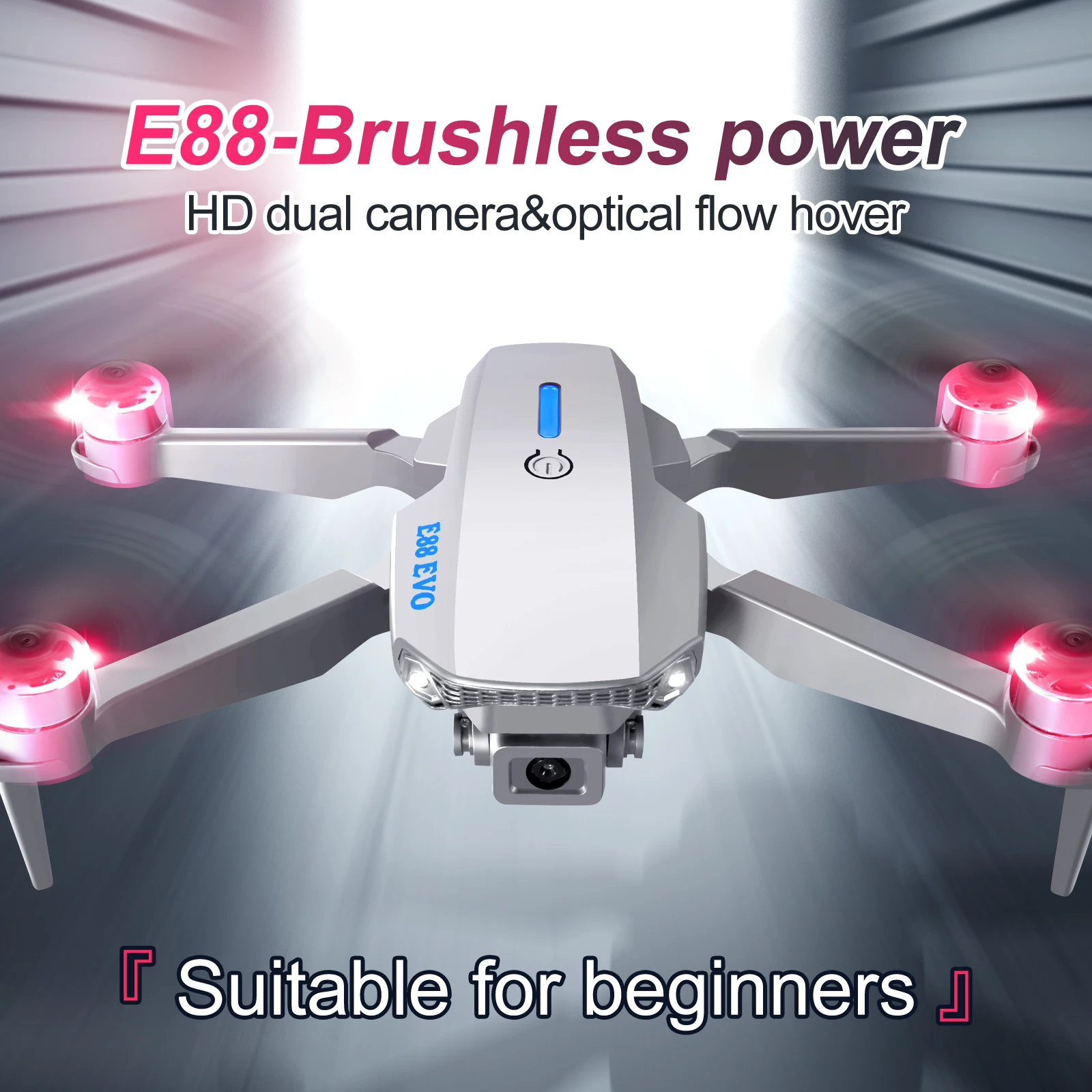 E88 Pro Drone 5G WiFi FPV Brushless Motor Return 4K HD Dual Camera Optical Flow Localization RC Quadcopter Drone Toys drone quadcopter