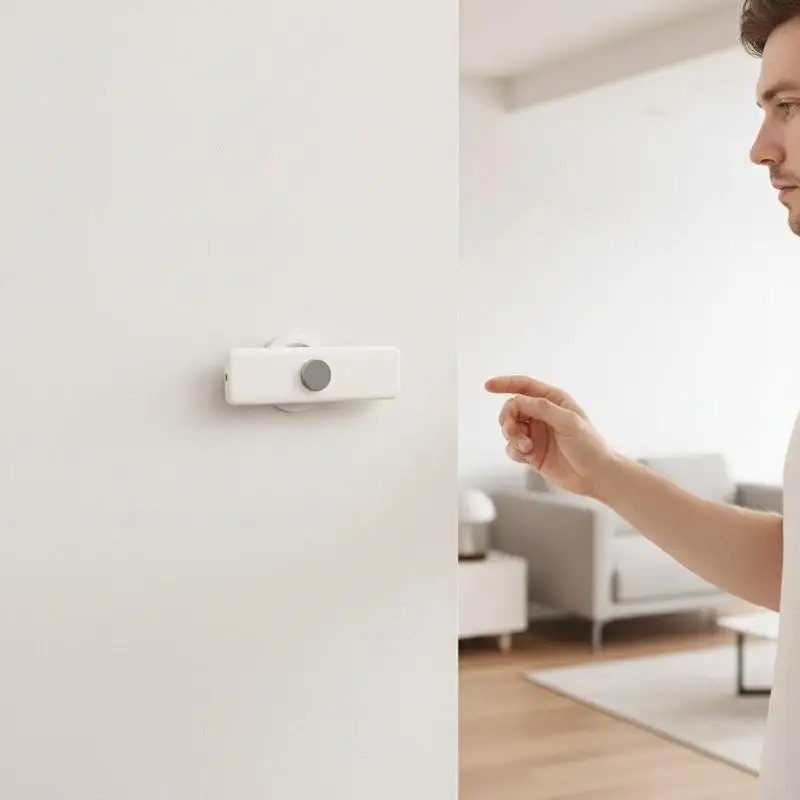 Universal Remote Control Magnetic Holder with Strong Hook for Convenient Wall Placement
