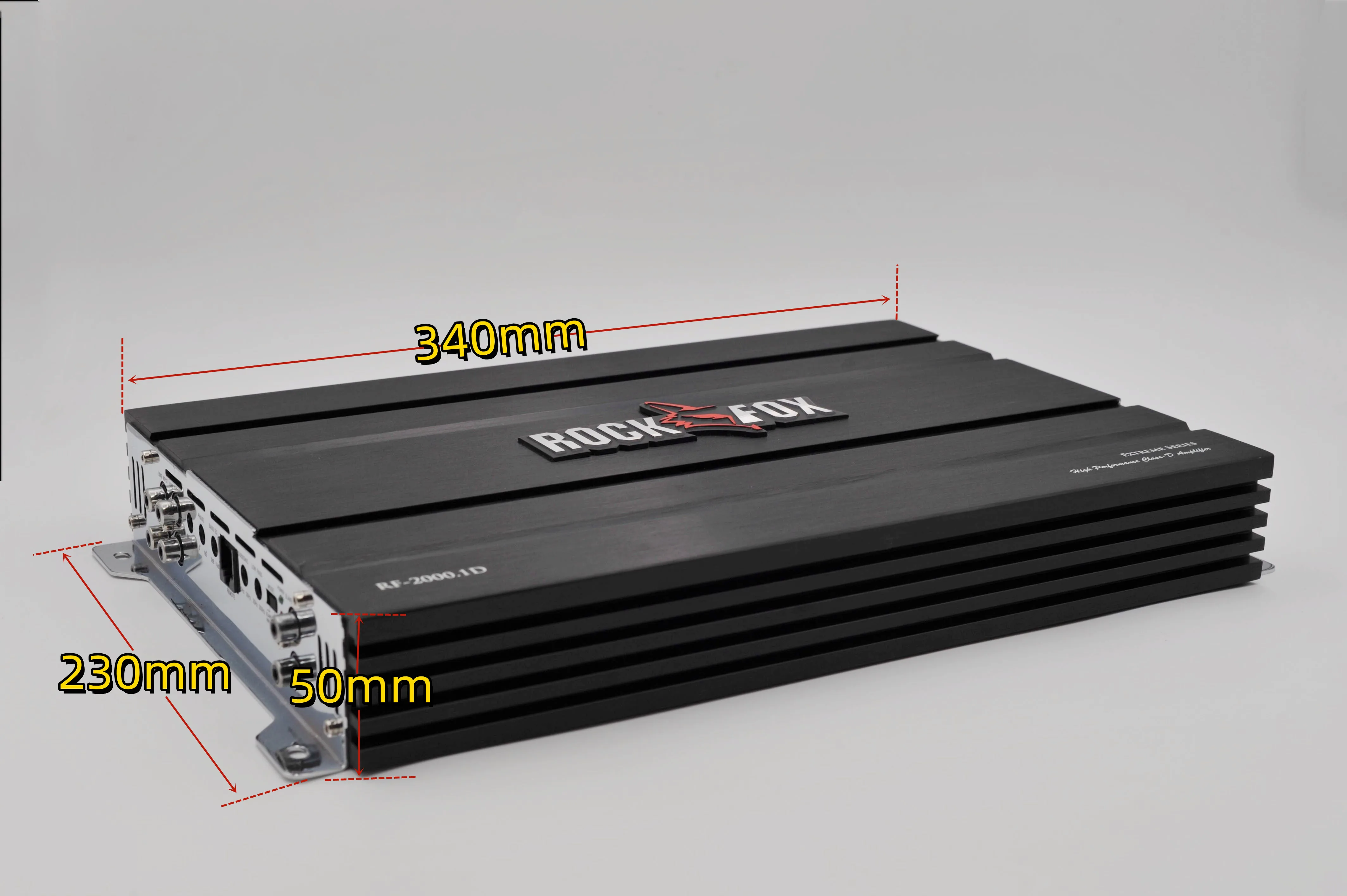 ROCKFOX 2400W Car Subwoofer Amplifiers Class D HIFI Slim Under-Seat Bass Powered Car Speaker Subwoofer Power Audio Processor