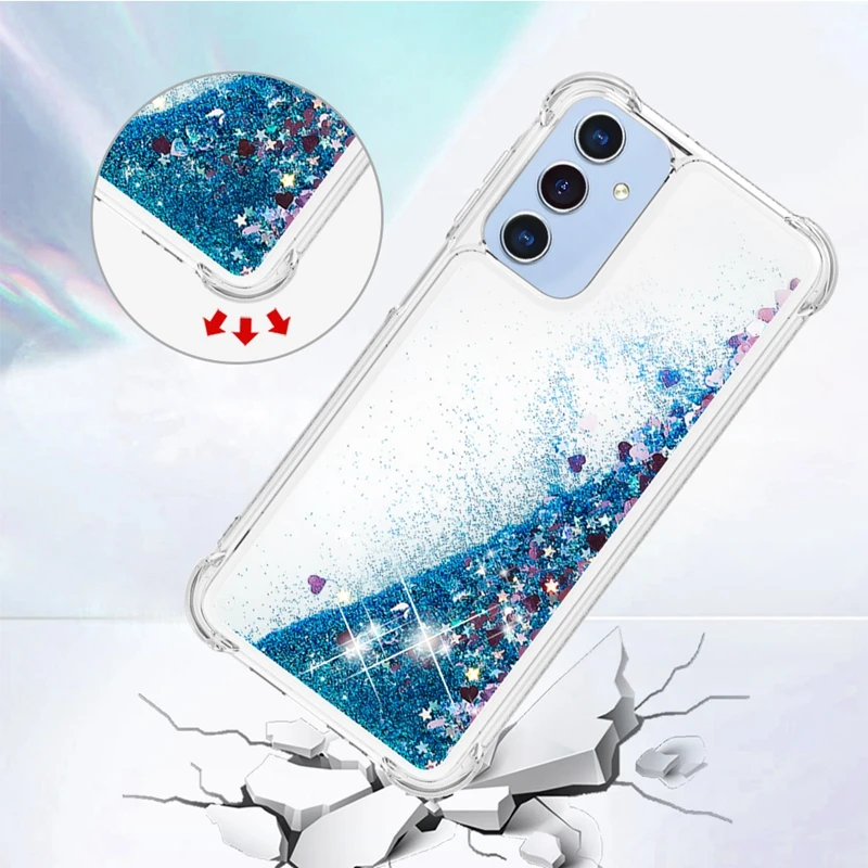 Glitter Quicksand Liquid Case for Samsung Galaxy A17 - Dynamic Protective Phone Cover