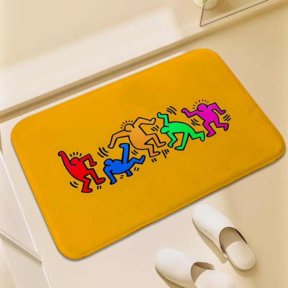 하링 기하학 그래피티 테이블 매트, 은다마 애니메이션 소녀 하스불라 폴더 물건, 홈 데코 아이템, 드라큘라 오모리 카펫 