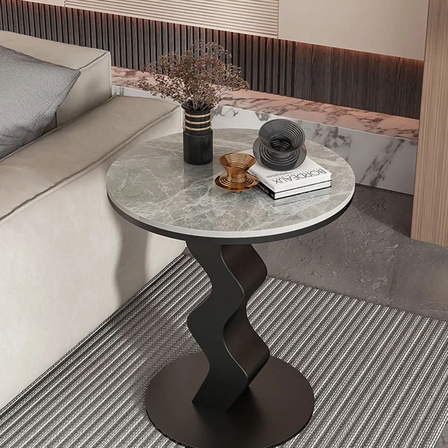 

Modern Coffee Table Living Room Metal Italian Unique Coffee Table Platform Nordic Round Portable Marble Top Moveis Room Decor
