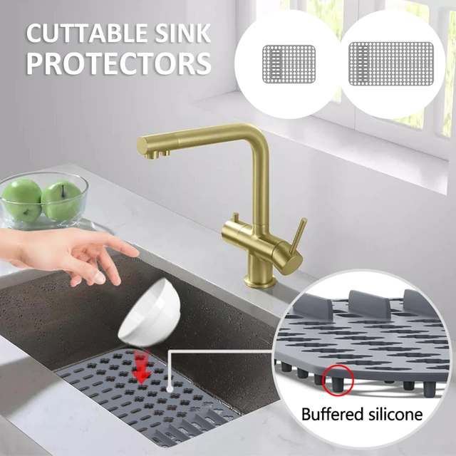 Sink Protectors for Kitchen Sink,Sink Mat,Grid Silicone Kitchen Sink Mat  for Bottom of Stainless Steel Sink,Heat resistant mat - AliExpress