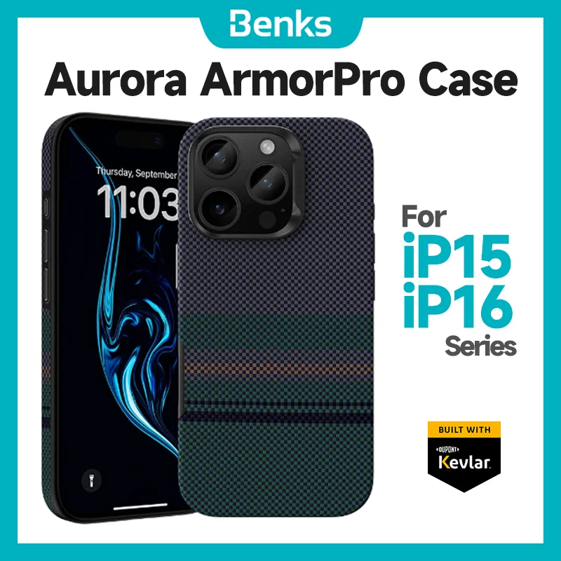 Benks Aurora ArmorAir Magnetic Case Made of Kevlar® Fiber for