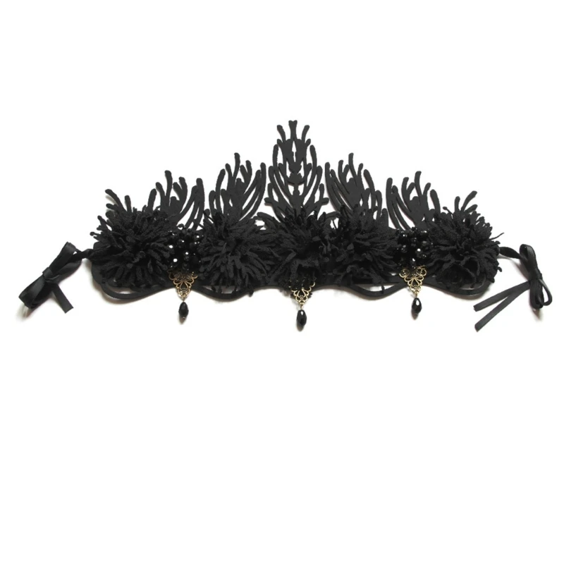 

Black Headband Halloween Hairband Cosplay Costume Roleplay Witch Headwear