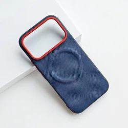 Enhanced Magnetic PU Leather Phone Case with Wireless Charging Compatibility for Honor Magic8 RSR Porsche Design (Blue)