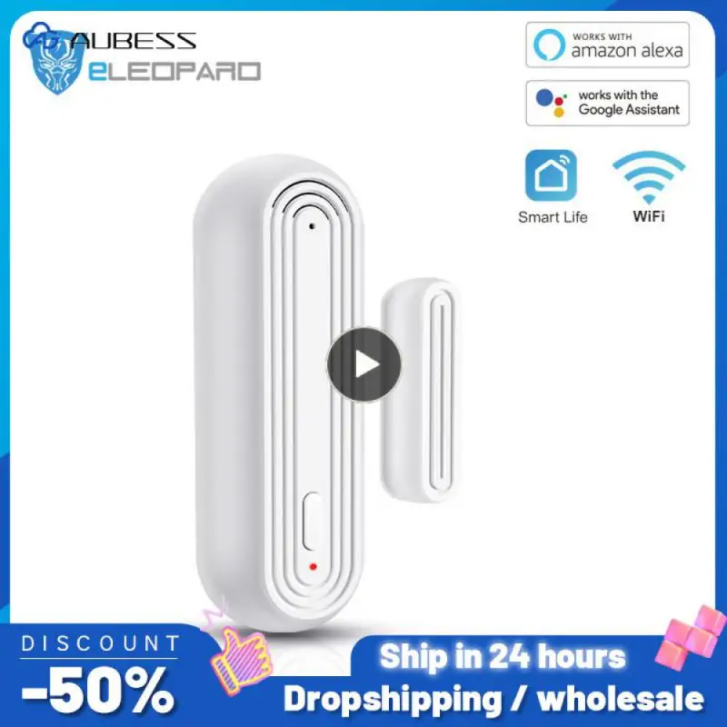 

2023 Newest Tuya Smart WiFi Door Window Alarm Sensor Open Closed Detectors Wifi Home Alarm Compatible With Alexa Home