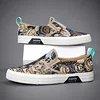 Men's Canvas Shoes Fashion Bear Printing Breathable Board Shoes Korean Version Soft Sole Lightweight Slip on Flat Casual Shoes 3
