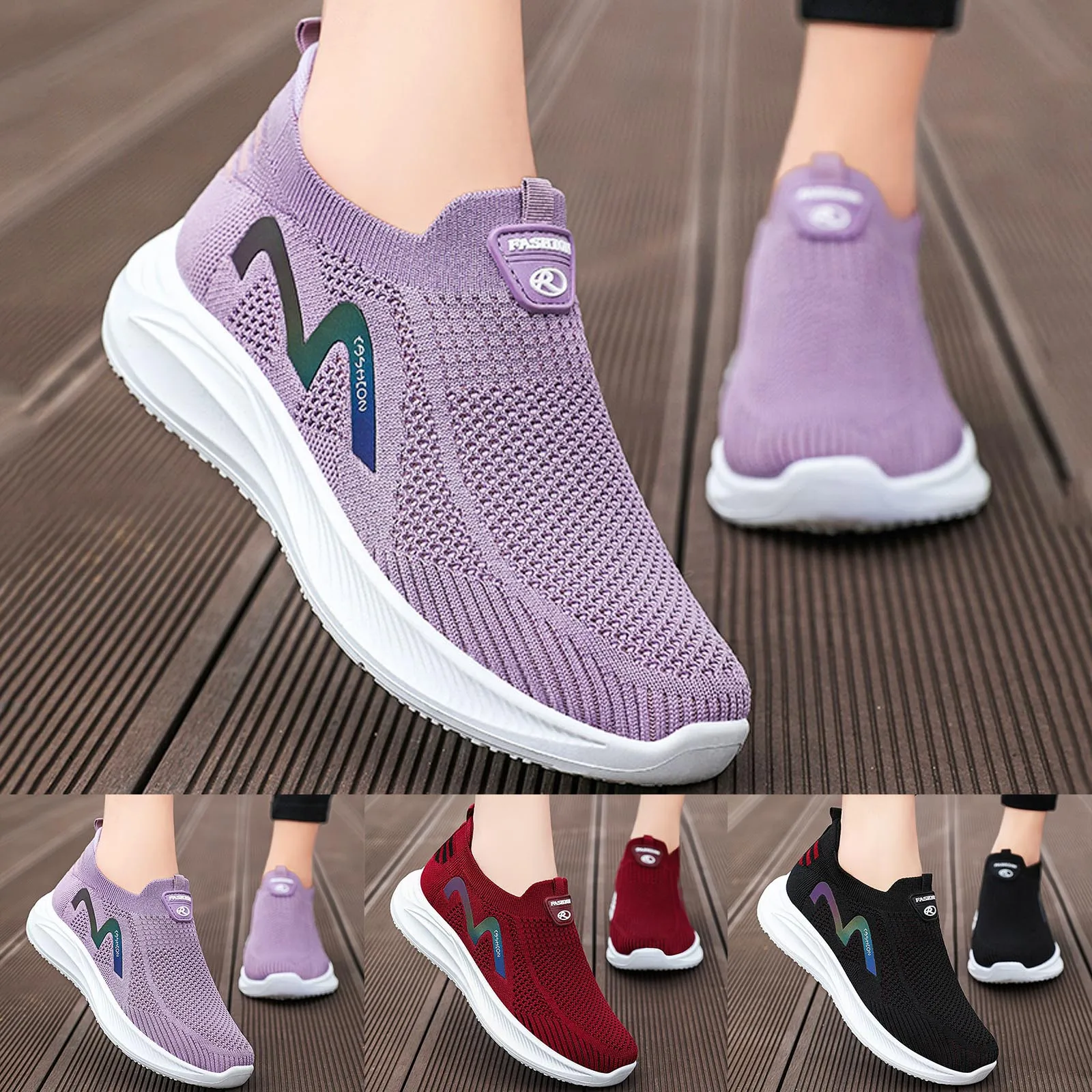 Fashion Summer Women Sports Shoes Flat Bottom Soft Bottom Non Sneaker Heels for Women Size 11 Internationalist Sneaker