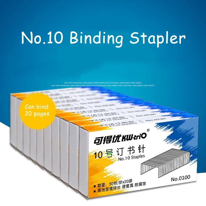Metal Staples 1000Pcs/Box For Stapler Binder No.10 Binding Stapler Office Binding Supplies School Stationary