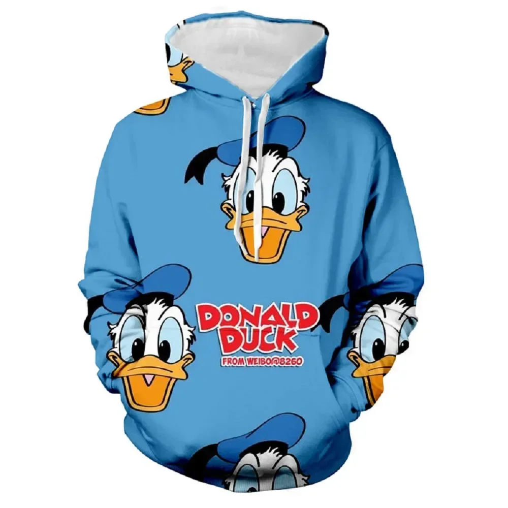 thumbnail image 1 of MINISO Disney Donald Duck - Sudadera unisex con gráficos de dibujos animados en 3D para hombre y mujer, estilo retro, informal, moda deportiva, estilo callejero, 1 of 5