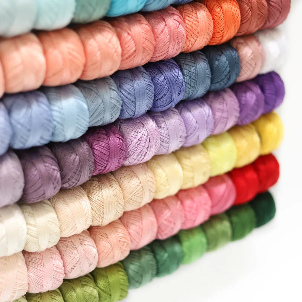 Egyptian Long Staple Cotton Embroidery and Hand Sewing Thread Set - 10 Balls