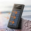 200000mAh Solar Power Bank Large Capacity Super Fast Charging Digital Display 4 Cables External Battery For iphone 16 15 Xiaomi 4