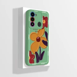Cute Panda Soft Silicone Phone Case Cover for Tecno Spark 9 (Green A09)