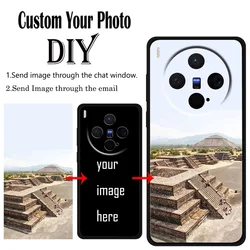 Personalized Family Photo Shockproof Silicone Phone Case for Vivo X200 Pro mini (Custom Black Case)