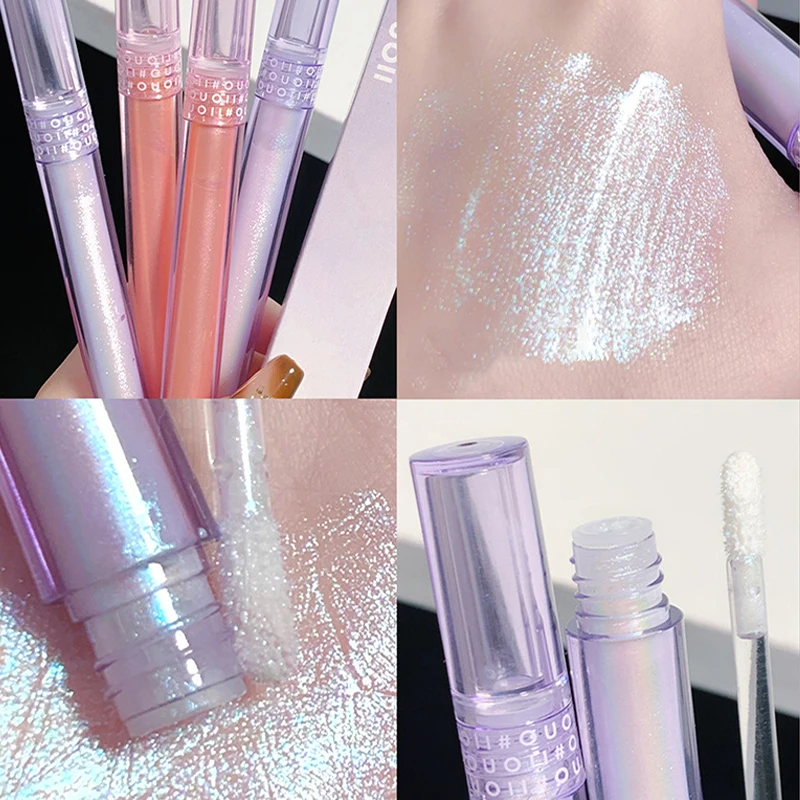 Description Picture 3 of item3pcs Set - 3 Colors Chameleon Eyeshadow: Pink, Micro Glitter Purple, Cyan, Chameleon Glitter Eyeshadow Long Lasting Eye Makeup