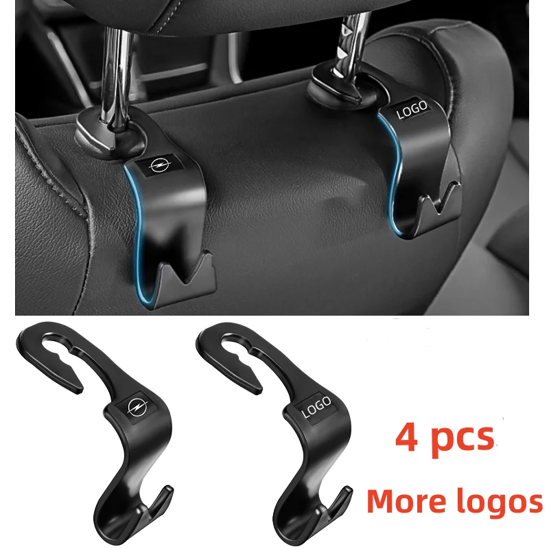 4 Pz Seggiolino Auto Articolo Posteriore Gancio Di Stoccaggio Mensola Rack Staffa Accessori Per Fiat Abarth 500 Tipo Stilo Palio Bravo Doblo Pondo