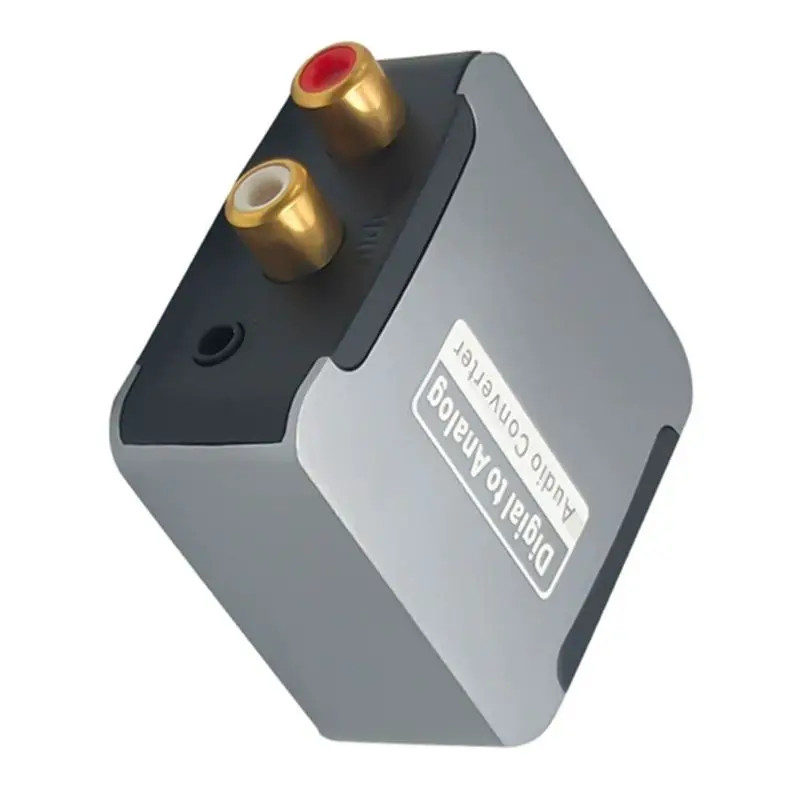 X49A-DAC 디지털-아날로그 오디오 변환기 광학 SPDIF 동축 입력-L/R RCA 3.5Mm 잭 헤드폰 앰프 출력