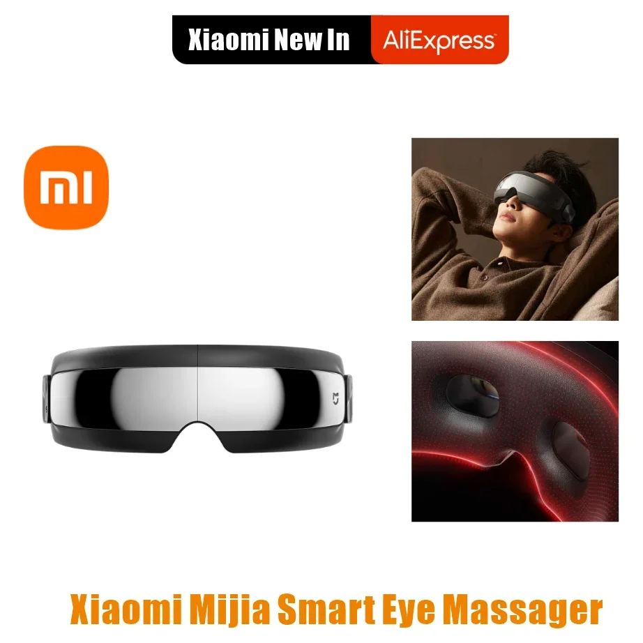 

Xiaomi Mijia Smart Eye Massager Hot compress Zone Massage Visual Folding Massage Glasses Custom Eye Health For Mi Home APP