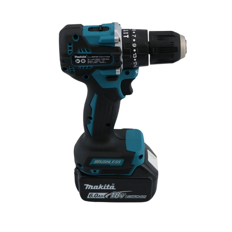 Electric screwdriver Makita DDF487 cordless brushless motor multifunctional 18V charging driller electric tool