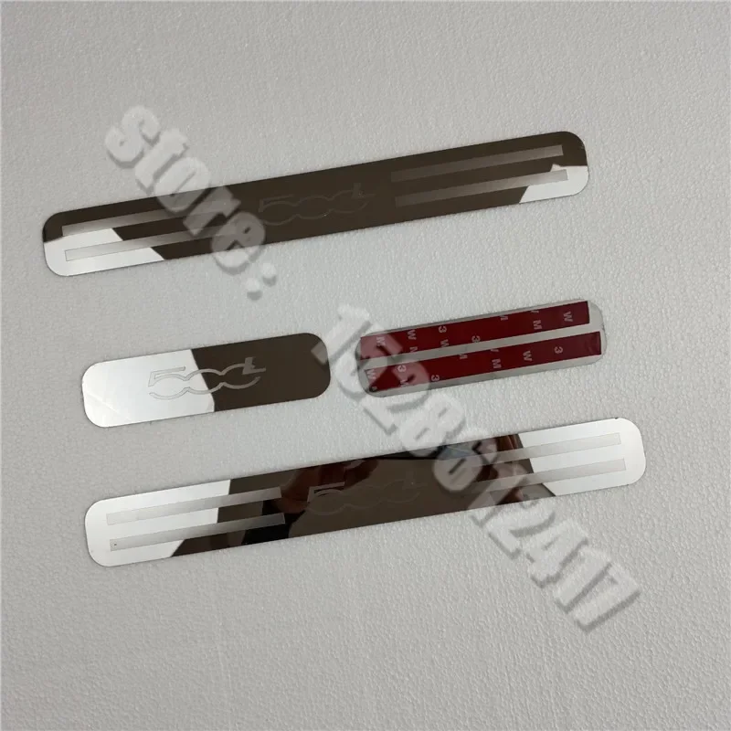 

for FIAT 500L 2014- 2024 Door sill plates stainless still car styling molding accessories scuff pad plate on door sills stickers