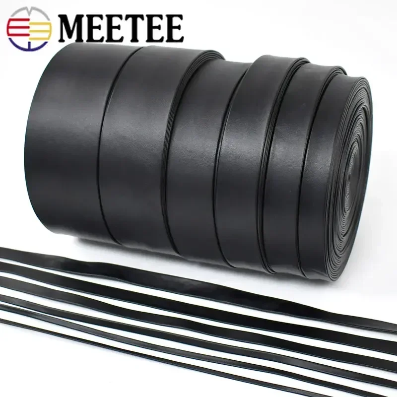 Ribbon Decoration Ribbon Supplies Sewing Ribbon Webbing Craft Supplies Fabric Craft Supplies Cotton Cords 5Meters 3-50mm PU Leather Cord Necklace Soft Ribbon Webbings Decoration String Rope DIY Sewing Craft Accessories