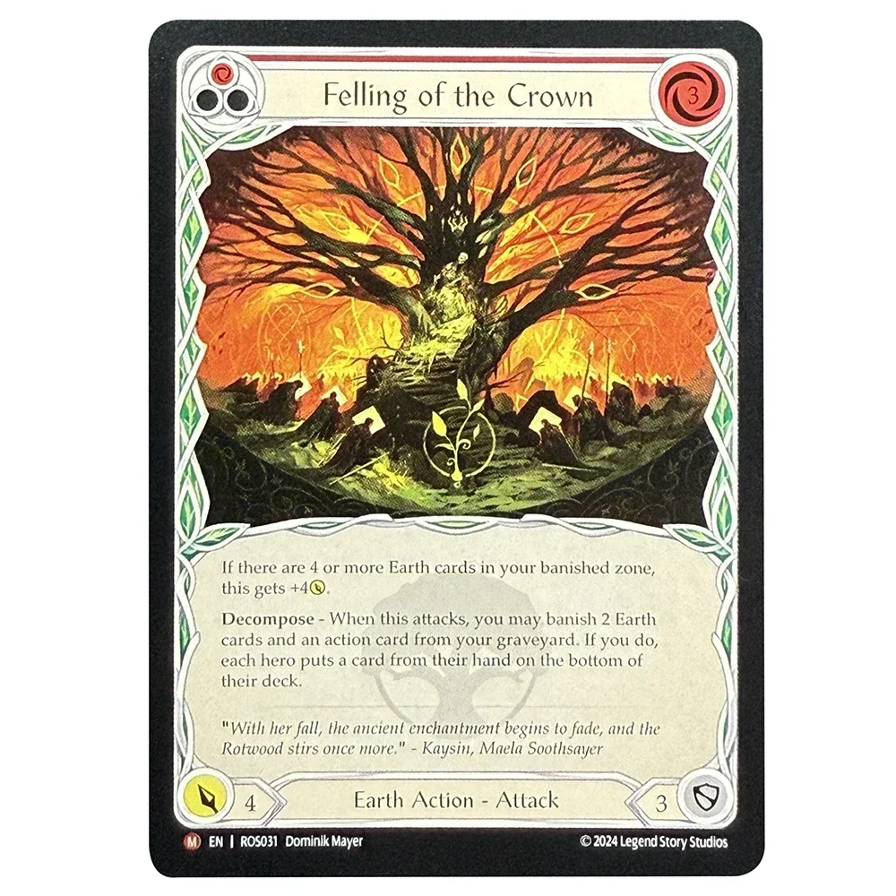 その他 FAB Felling of the Crown NF FAB COLD FOIL Crown of Dominion Felling of the Crown Flick Knives