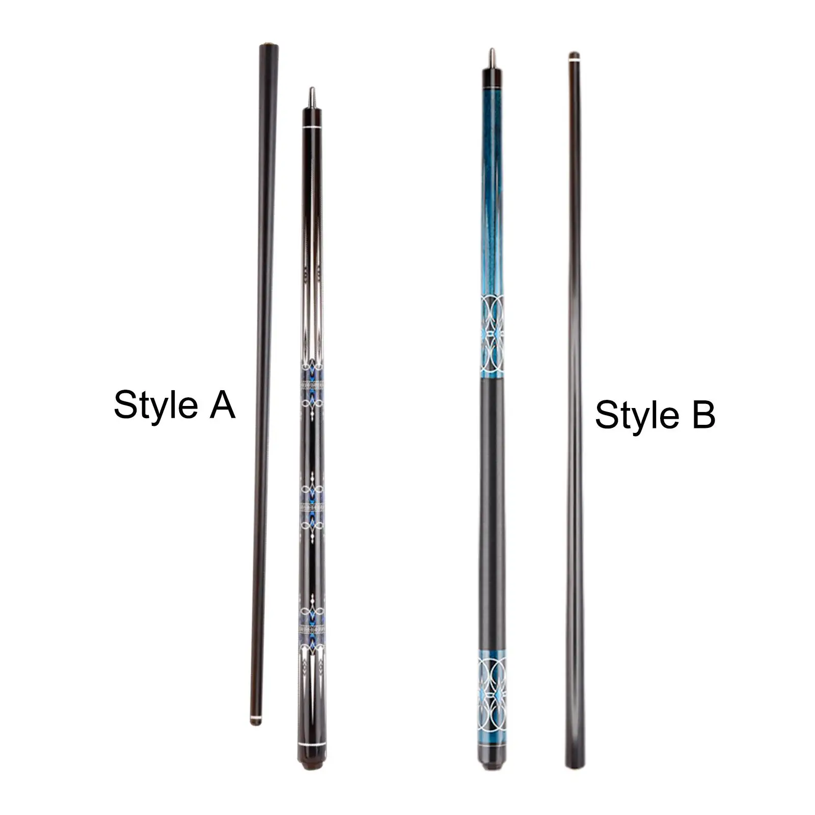Pool Cue Carbon Fiber Nine Ball Pool Cue Portable Segmented Full Size 58inch Billiard Cue for Adults Beginners Practice Training