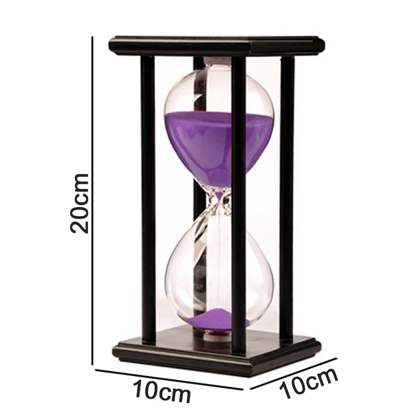60 Minutes Wooden Hourglass Sand Clock Sandglass Creative Birthday Gifts Kitchen Timer Modern Home Decoration Office Accessories