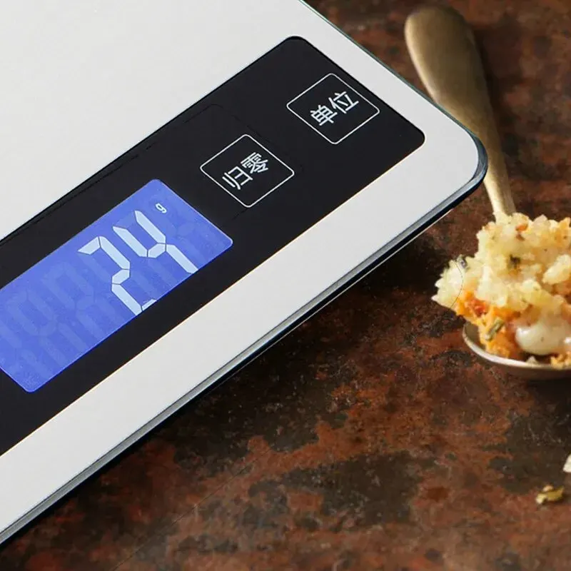 5kg rechargeable stainless steel kitchen scales home jewelry food snacks weighing baking tools kitchen scales