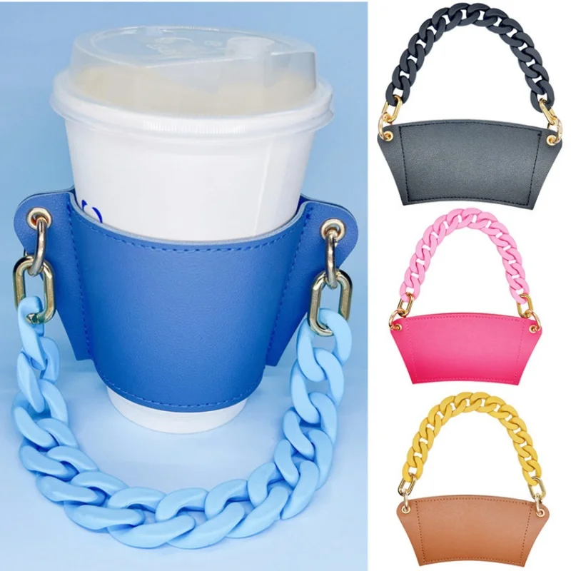 

PU Leather Holder Tumbler Case Holder Bag Water Bottle Carrier Holder Handle With Adjustable Shoulder Strap Sling