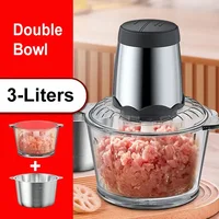 Houselin Glass Bowl Meat Grinder Electric Food Processor & Vegetable Chopper, for Meat, Vegetables, Onion, Garlic 2