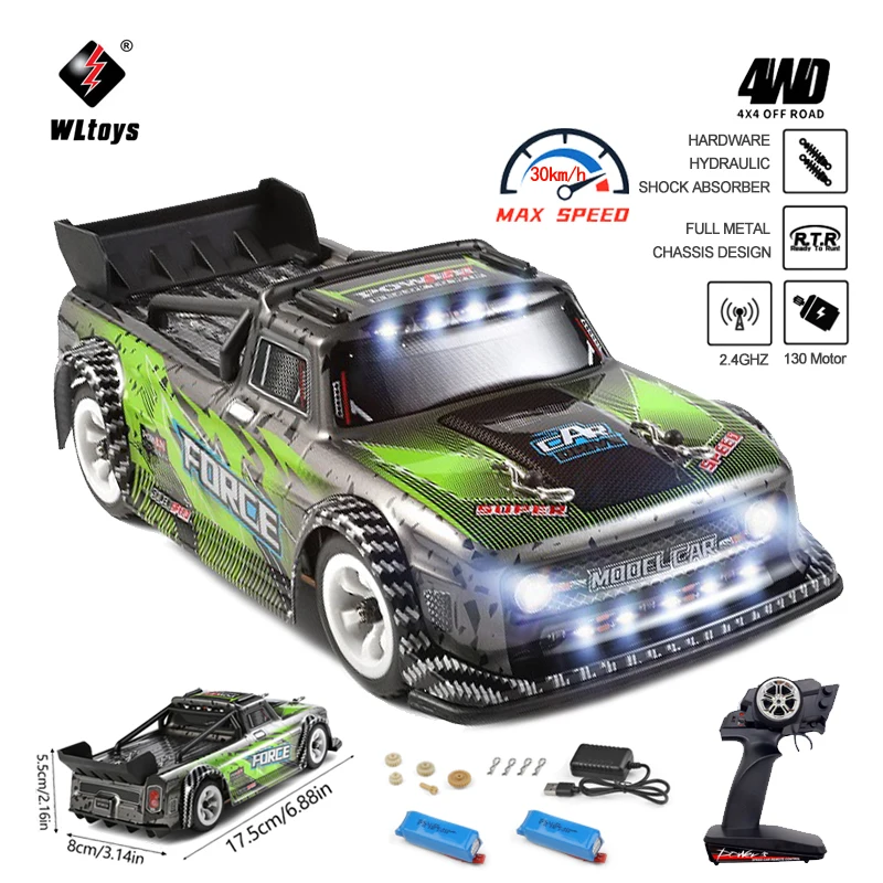 RC Drift Car 118 RC Car 2.4GHz 4WD 30kmh High Speed RC Race Car for Boys  Gift RTR 2 Battery