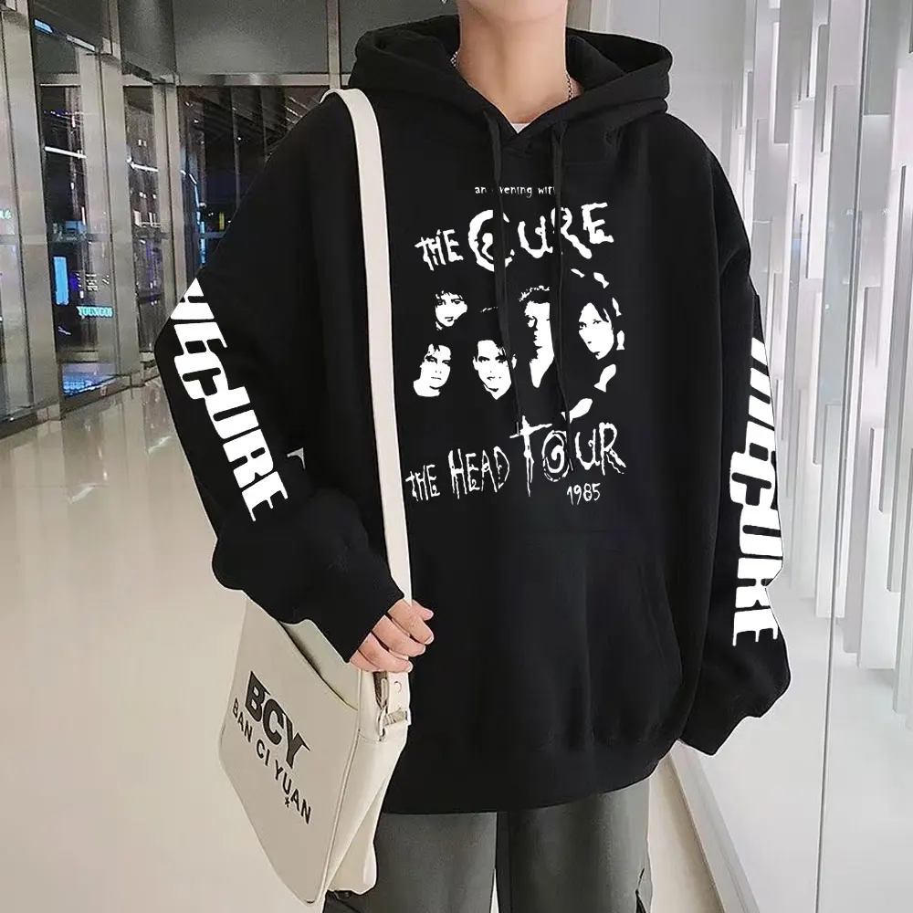 British Rock Band Hoodies The Cure The Head Tour Concert Print Hoodie Men's  Vintage Hip Hop Long Sleeve Pullover Oversized Tops - AliExpress