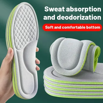Solette sportive per scarpe Massaggio 5D Deodorante morbido Cuscino ammortizzante traspirante Solette da corsa per piedi Uomo Donna 1