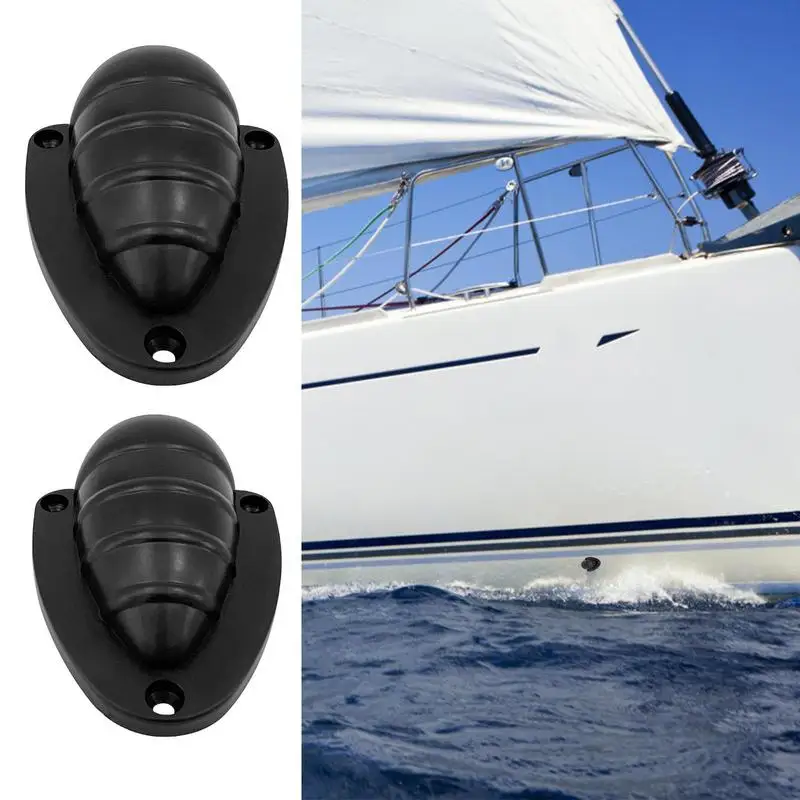 Marine Transducer Wiring Cover Nylon Marine Hose Vent Cover UV Resistant Solid Clam Shell Vent Wire Cover for Air/Water Outlet boat accessories nylon wire cable vent cover clam shell clamshell vent ventilator through vents for boat outlet marine hardware