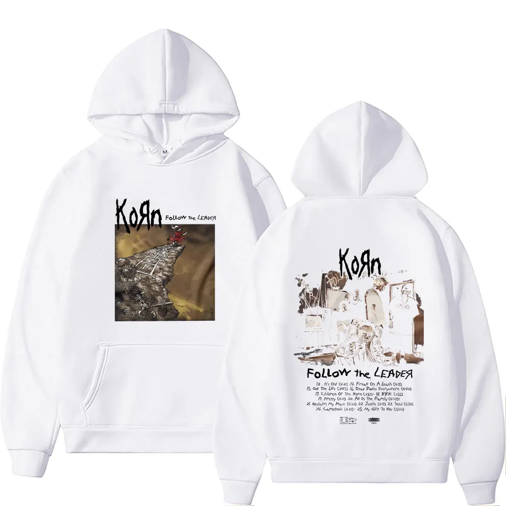 Rock Band Korn Follow The Leader Graphic Hoodie Men Women Gothic