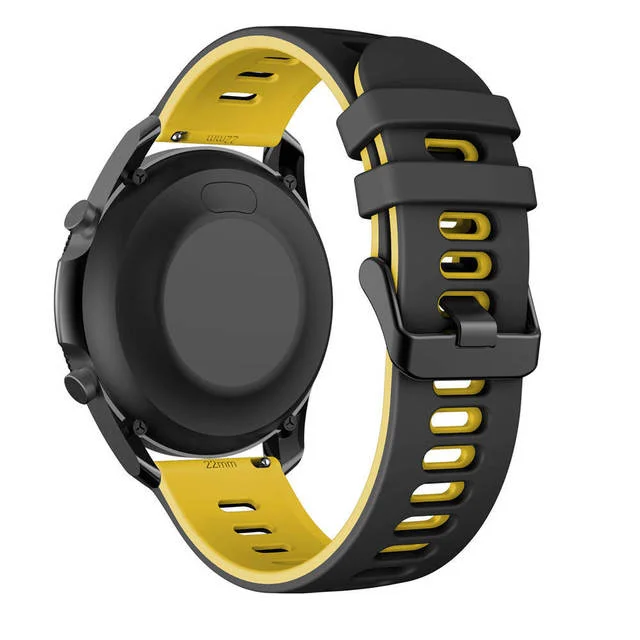 Versatile Silicone Smartwatch Replacement Strap, 22mm/20mm