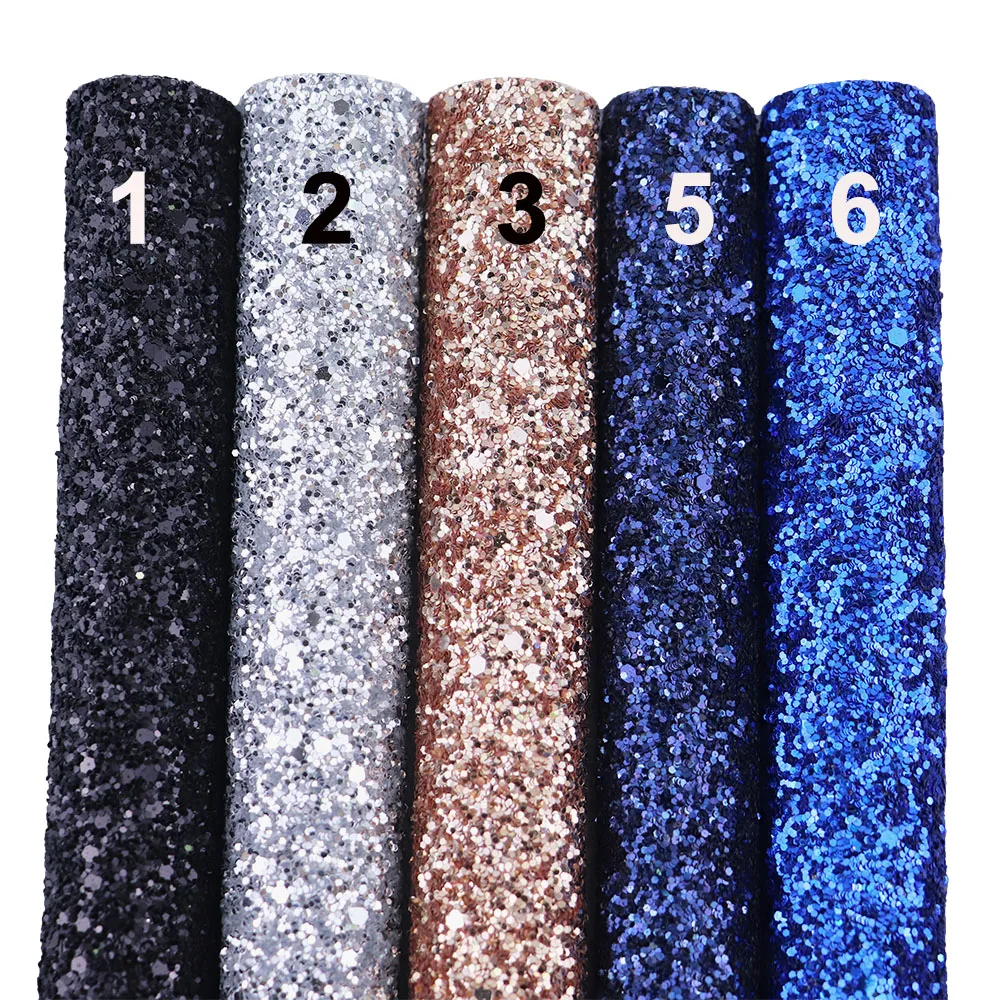 30X134cm 블랙 화이트 실버 레드 일반 Chunky 반짝이 패브릭 롤 능 직물 활 재료 웨딩 장식 DIY AY099