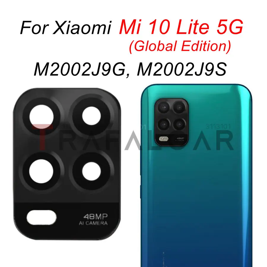 MMOBIEL Lentille en Verre pour Caméra Arrière Compatible avec Xiaomi Mi 10 Lite 5G 2020 Vitre Appareil Photo avec Double Face Adhésif Pincettes et Chiffon Inclus