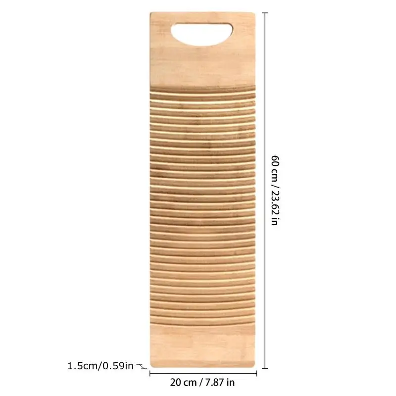 Wash Board For Hand Washing Clothes Small Wood Scrub Board Wood Scrub Washing Stations Wavy Pattern Efficient Hand Washer