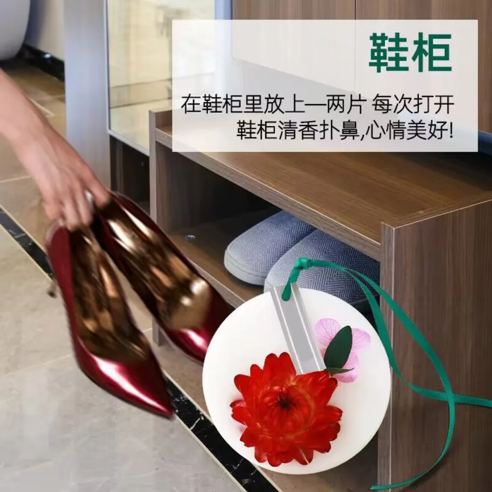Air Freshener Wardrobe Fragrance Wax Sheet Deodorization Process Lasting Aroma Solid Incense Wax Sheet Pendant