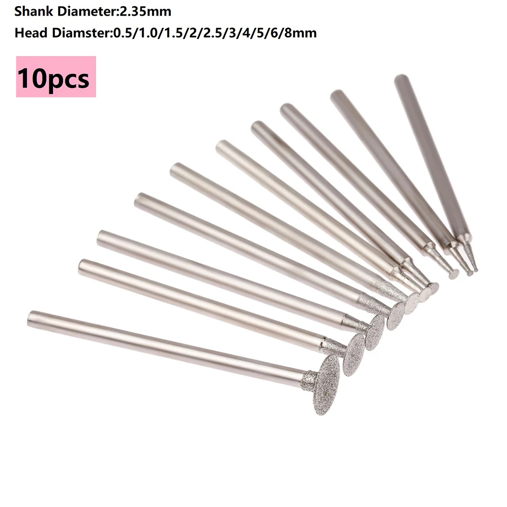 

Ultra-Thin T Head Grinding Bit Power Tools Rotary Workshop Equipment Grinding Head Jade Stone Polishing Practical